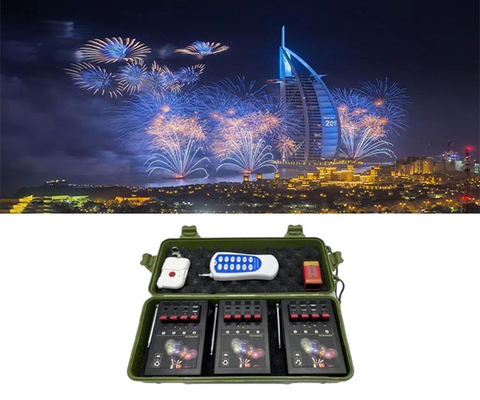 70-100m Remote Control Stage Indoor Cold Fountain Base Sistema de disparo eletrônico Fogos de artifício