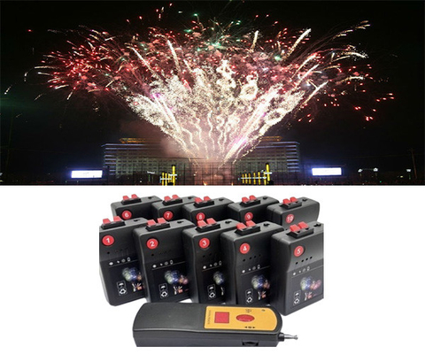 Sistema de disparo sem fio de efeito misto de plástico Fogos de artifício Transmissor Controle de balão