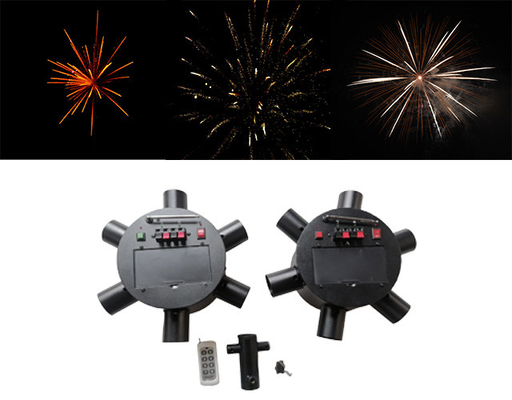 12 10 canais 500m Ventilador Fogos de artifício Fonte máquina Fogos de artifício Sistema de configuração Controle sem fio