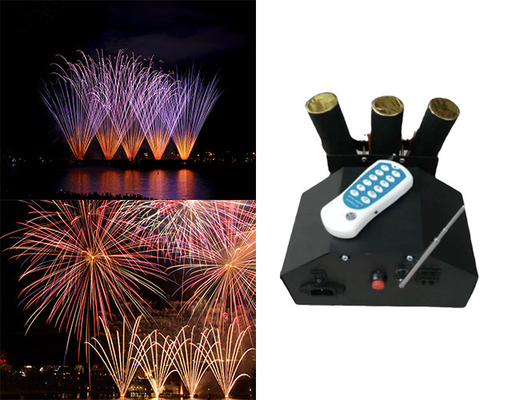 12 10 canais 500m Ventilador Fogos de artifício Fonte máquina Fogos de artifício Sistema de configuração Controle sem fio