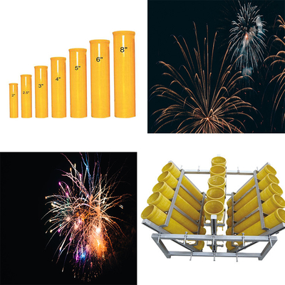 Tubo de argamassa de fibra de vidro de 4 polegadas para exibição de fogos de artifício