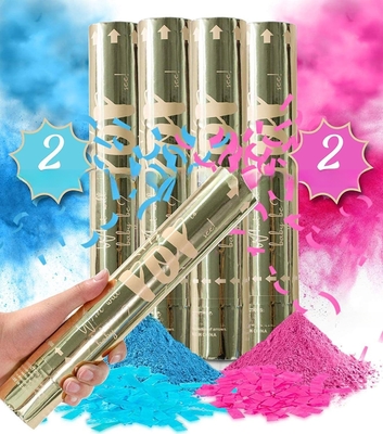 Gênero Revelar Canhão de Pólvora Canhão de Fumo Azul Para Celebração do Festival de Eventos