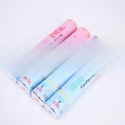 Rosa Azul Biodegradável Confeti de Casamento Poppers Poppers de Gênero