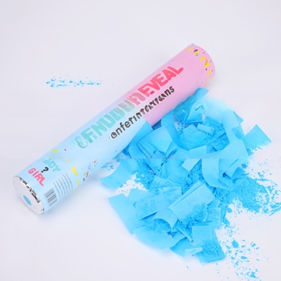 Rosa Azul Biodegradável Confeti de Casamento Poppers Poppers de Gênero