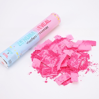 Rosa Azul Biodegradável Confeti de Casamento Poppers Poppers de Gênero