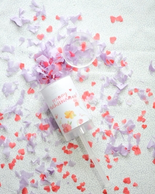 Multicolor Gênero Revelar Confetti Poppers Biodegradável Confetti Cannon Casamento