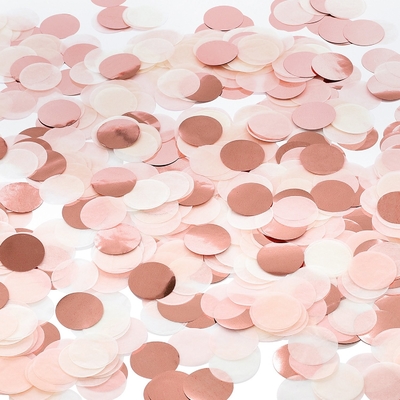 Círculo Rosa Papel de tecido Confeti Celebração Casamento Festa de aniversário