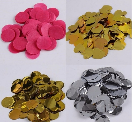 Círculo Rosa Papel de tecido Confeti Celebração Casamento Festa de aniversário