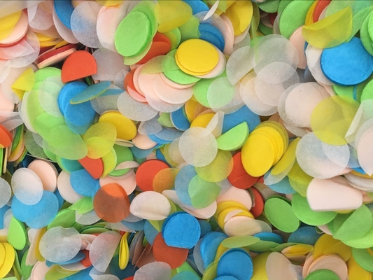 Papel de confete de casamento biodegradável