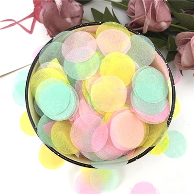 Multicolor Círculo Papel Confeti Shooter Cor Fumo Efeito