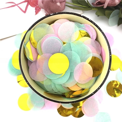 Multicolor Círculo Papel Confeti Shooter Cor Fumo Efeito