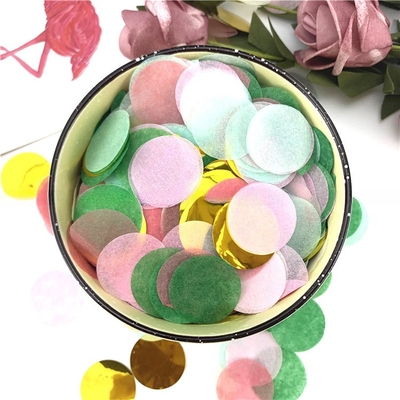 Multicolor Círculo Papel Confeti Shooter Cor Fumo Efeito