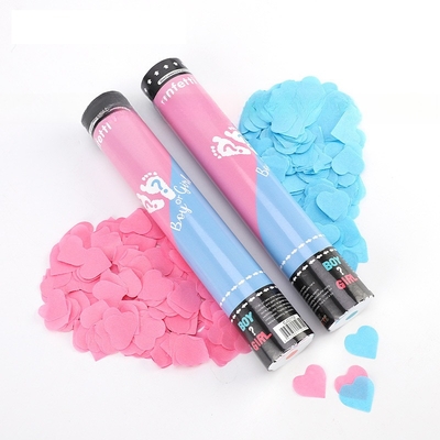 Pólvora segura Revelar sexo Cannon Custom Confetti Poppers de mão