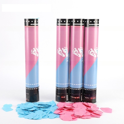 Pólvora segura Revelar sexo Cannon Custom Confetti Poppers de mão