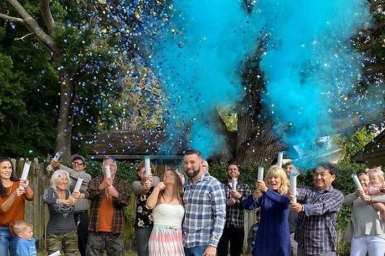 Festa de revelação de gênero Poppers Canhão de confete portátil OEM ODM