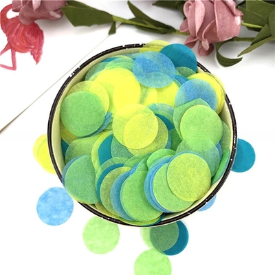 Papel de tecido de forma redonda, de cores múltiplas, papel de preenchimento decorativo para embalagem, festa de aniversário