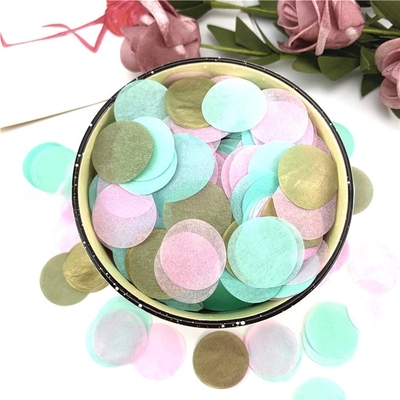 Papel de tecido de forma redonda, de cores múltiplas, papel de preenchimento decorativo para embalagem, festa de aniversário