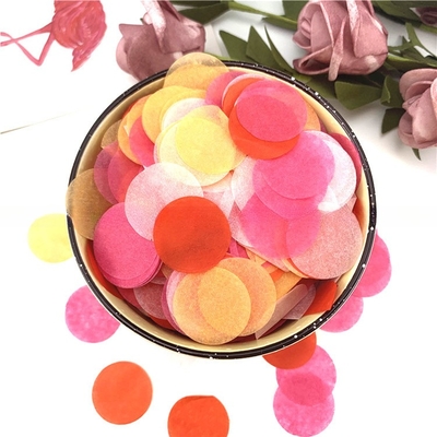 Papel de tecido de forma redonda, de cores múltiplas, papel de preenchimento decorativo para embalagem, festa de aniversário