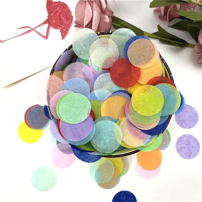 Decoração de casamento Festa de aniversário Papel Prateado Confeti Circular Multicolorido