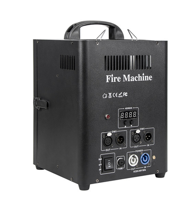 Blowtorch de dupla cabeça Lançador de Chama de Estágio Máquina de Chama Fria 120W DMX512 Controle