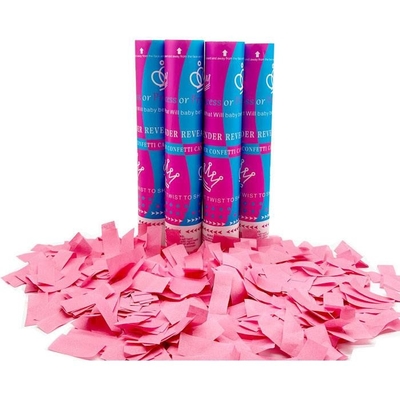 Baby Sexo Revelar Confeti Canhão Azul ou Rosa Rapaz ou Menina Festa Popper Slip 30/45/60cm