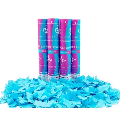 Baby Sexo Revelar Confeti Canhão Azul ou Rosa Rapaz ou Menina Festa Popper Slip 30/45/60cm