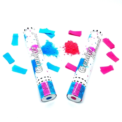 30cm portátil Gênero revelar fumaça Confetti Pólvora de canhão com energia de ar comprimido