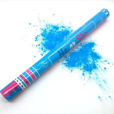 24&quot; Azul Rosa Revelar Gênero Canhão de Pólvora Duche de Bebê Canhão de Fumo de Ar Comprimido