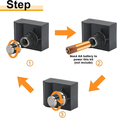 CSA &amp; CE certificado gerador de faísca universal preto plástico fundição de gás Grill Elétrico Prata Push Button ignição