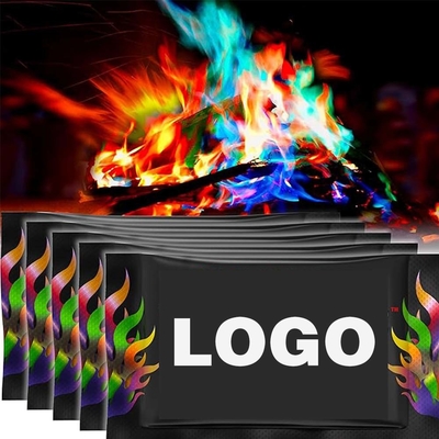 Cor Fogo de pó mágico 10 x 10 g Chama mágica Fogo colorido Fogo de pó de néon Chamas