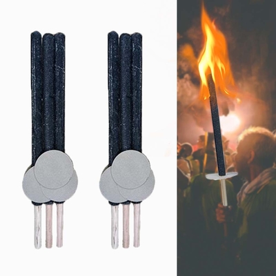 Festa de Natal Essential WAX Tocha com manilha de madeira vela de tempo de queima profissional de 60 minutos