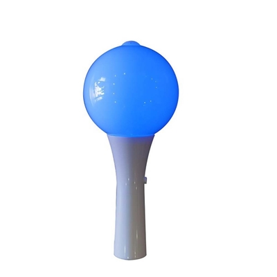 18*10CM LED Glow Flashing Stick White Shell Ball Wand Para Abastecimento de Concertos de Festival