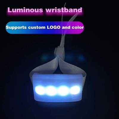 Customização Dmx Controlado LED Flash Pulseira Para Eventos Rave Party