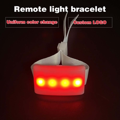 Customização Dmx Controlado LED Flash Pulseira Para Eventos Rave Party