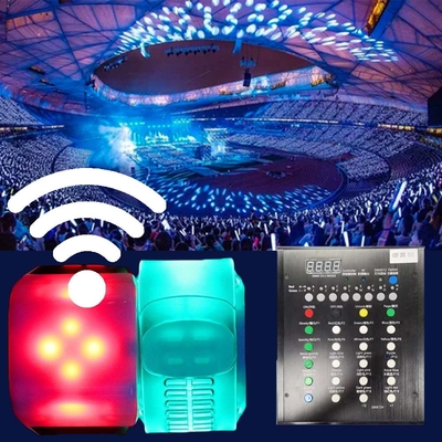 Customização Dmx Controlado LED Flash Pulseira Para Eventos Rave Party