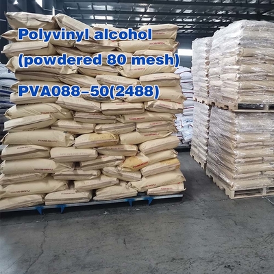 Pva pó de álcool polivinílico 2488 partícula Pva088-50 viscosidade alta espuma adesivo de propósito especial