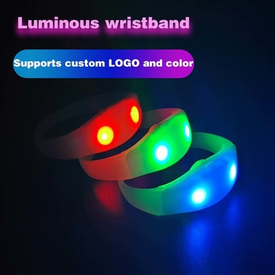 2024 DMX 512 Iluminação Remote Control LED Bracelet RGB Pulseras Brasil luz gira Pulseras LED Con Control DMX