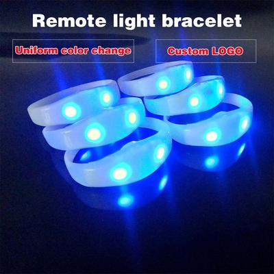 2024 DMX 512 Iluminação Remote Control LED Bracelet RGB Pulseras Brasil luz gira Pulseras LED Con Control DMX