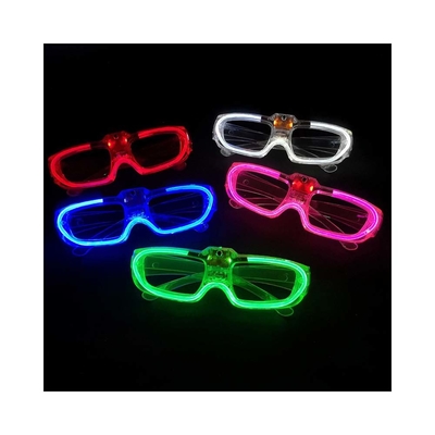 Festa de Carnaval brilha no escuro 5 cores iluminam óculos LED para decorações de festival