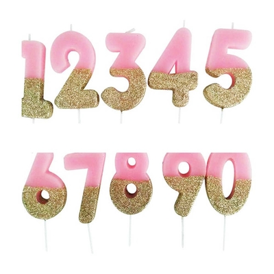 Preço de fábrica Fornecimento Fancy Feliz aniversário velas Números digitais para festas no fornecimento