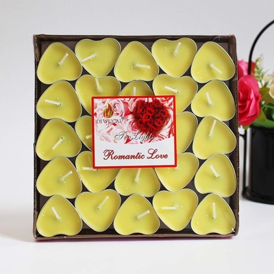 Velas de chá branco sem fumo para decoração de casa
