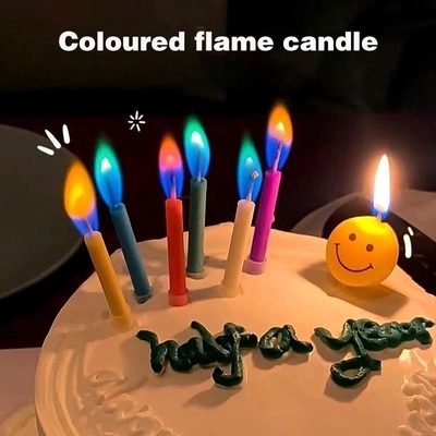 12 Contar Chamas de Cores Velas de Bolo de Aniversário Sem Cheiro Perfeito para Feliz Aniversário