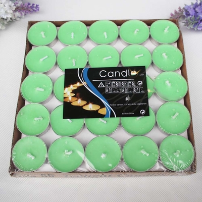 Velas coloridas para casa e casamento em pacote único Tamanho 4X4X2 cm