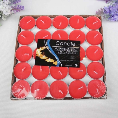 Velas coloridas para casa e casamento em pacote único Tamanho 4X4X2 cm