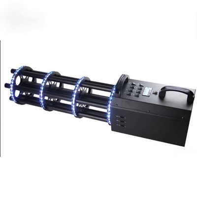 Bateria LED Confetti Paper Gun Machine Seis Tiros Confetti Disco Shooter Gun Para DJ Disco Nightclub Festa de Casamento