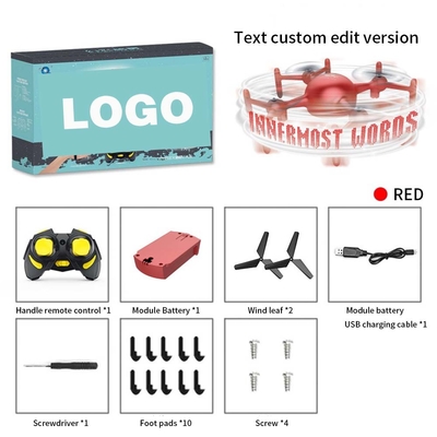 Display de controle de gravidade Drone de controle remoto com luz fresca Show App Programação Edição de texto personalizado