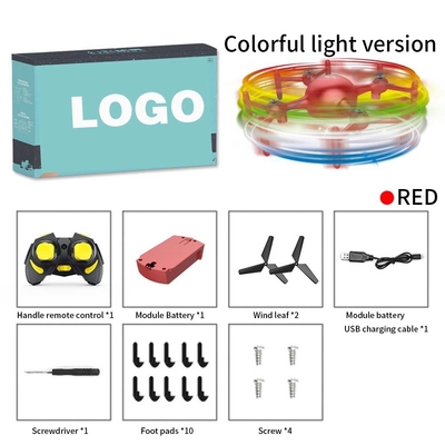 Display de controle de gravidade Drone de controle remoto com luz fresca Show App Programação Edição de texto personalizado
