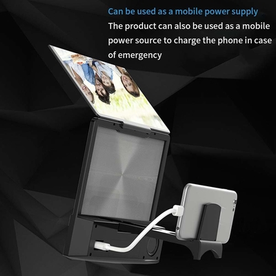 Magnificador de tela de telefone 3D com alto-falantes Bluetooth