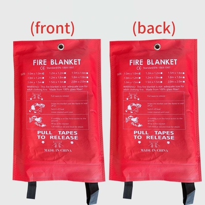 Large Fire Blanket 1m Home Office Quick Release Kitchen Caravan Waffle Blanket (Brinco de incêndio grande de 1m)