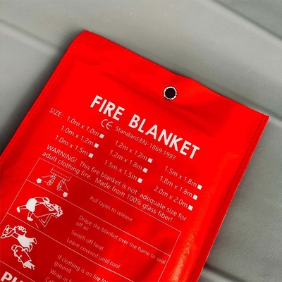Large Fire Blanket 1m Home Office Quick Release Kitchen Caravan Waffle Blanket (Brinco de incêndio grande de 1m)
